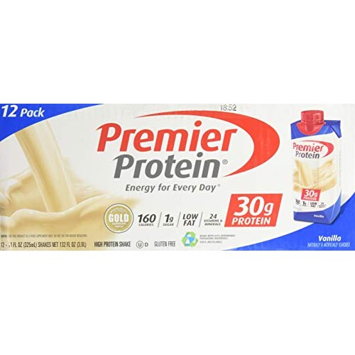 Premier Protein 30G Protein Shakes. Vanilla 11 Fl. Oz, 12 Pack