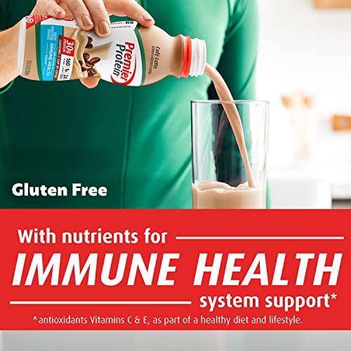 Premier Protein Shake, Café Latte, 30g Protein, 1g Sugar, 24 Vit...
