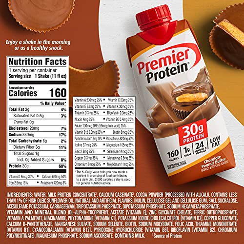 Premier Protein Shake 30G 1G Sugar 24 Vitamins Minerals Nutrient