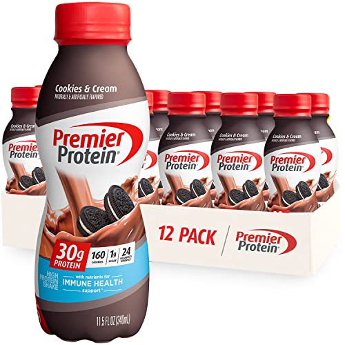 Premier Protein Shake, Cookies & Cream, 30g Protein, 1g Sugar, 2...