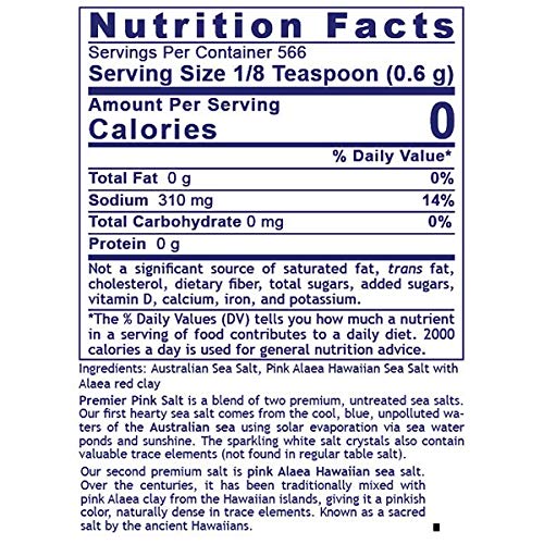 Premier Research Pink Salt, 12 Oz, Premium Blend Of Unrefined Se