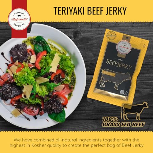 Aufschnitt Grass Fed Beef Jerky - Low Sodium, Certified Kosher -...