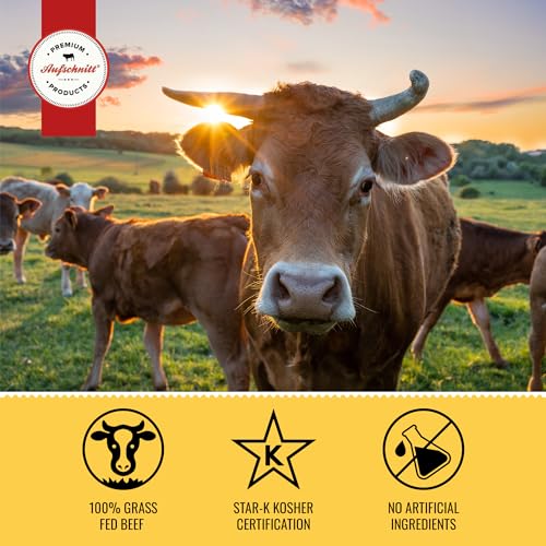 Aufschnitt Grass Fed Beef Jerky - Low Sodium, Certified Kosher -...