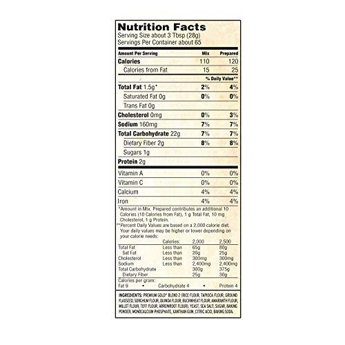 Premium Gold Gluten Free All Purpose Flour, 5 Pound