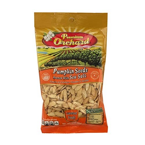 Premium Orchard Pumpkin Seeds Roasted with Sea Salt 3oz Bag Pac...