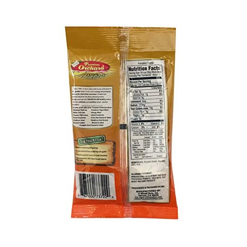 Premium Orchard Pumpkin Seeds Roasted with Sea Salt 3oz Bag Pac...