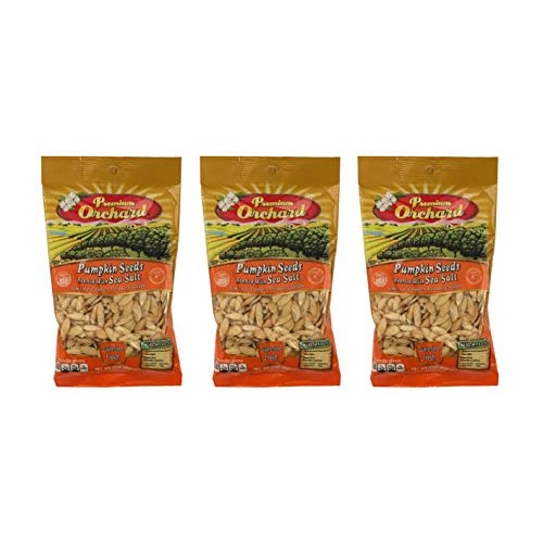 Premium Orchard Pumpkin Seeds Roasted with Sea Salt 3oz Bag Pac...