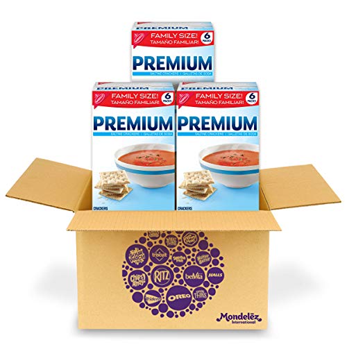 Premium Saltine Crackers, Family Size - 3 Boxes