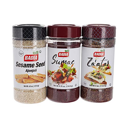 Badia Sumac, Zaatar, And Sesame Seed Seasoning Bundle Set Of 3