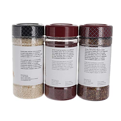 Badia Sumac, Zaatar, And Sesame Seed Seasoning Bundle Set Of 3