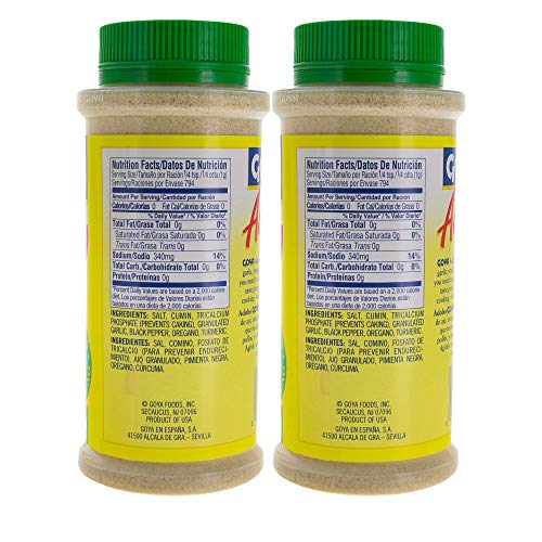Goya Adobo All Purpose Seasoning With Cumin Bundle 2 Pack - Gr