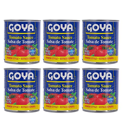Goya Spanish Style Tomato Sauce Bundle 6 Pack - 8 Oz 227G -