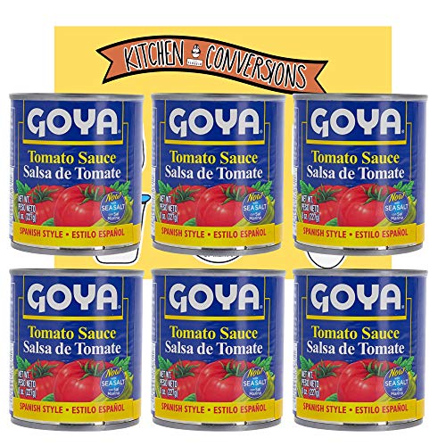 Goya Spanish Style Tomato Sauce Bundle 6 Pack - 8 Oz 227G -