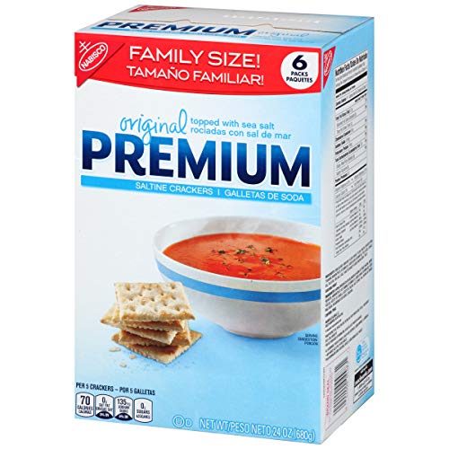 Premium Original Saltine Crackers, 6 - 24 Oz Boxes