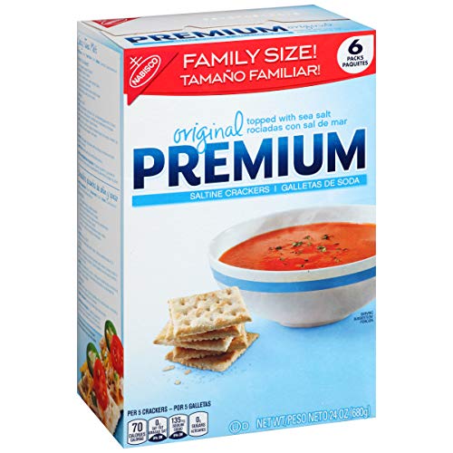 Premium Original Saltine Crackers, 6 - 24 Oz Boxes