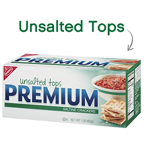 Premium Unsalted Tops Saltine Crackers, 16 Oz