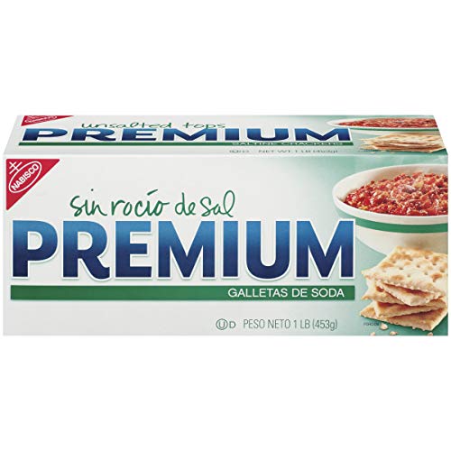 Premium Unsalted Tops Saltine Crackers, 16 Oz
