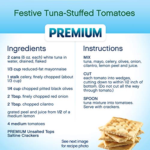 Premium Unsalted Tops Saltine Crackers, 16 Oz