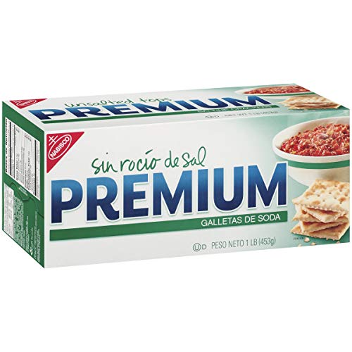 Premium Unsalted Tops Saltine Crackers, 16 Oz