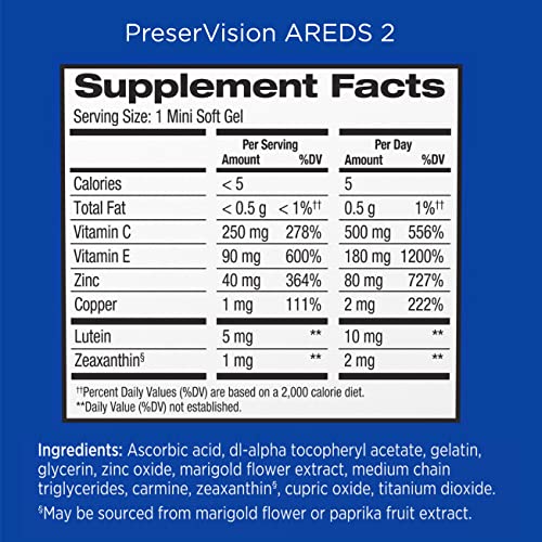 Preservision Areds 2 Eye Vitamin &Amp; Mineral Supplement, Contains