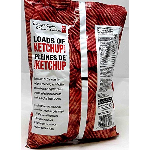 Canadian Presidents Choice Loads Of Ketchup Flavour Chips [1 La Canadian Presidents Choice Loads Of Ketchup Flavour Chips [1 La