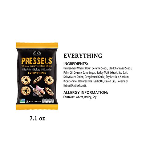 Pressels Baked Pretzel Chips [Everything], Mini Seasoned Pretzel