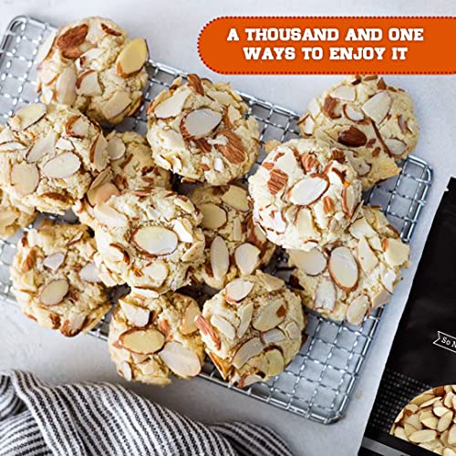 Almonds, Tasty and Fresh Sliced Raw Natural, Quality, Crunchy,...