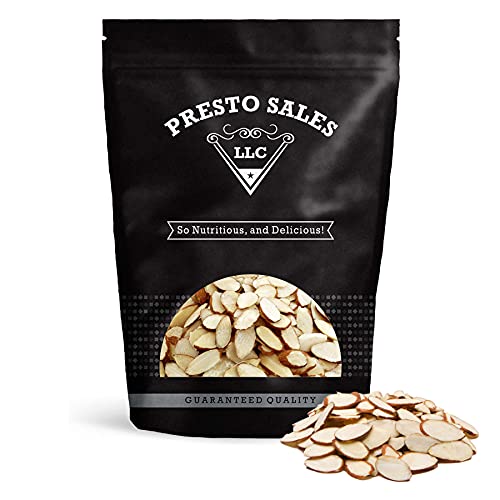 Almonds, Tasty and Fresh Sliced Raw Natural, Quality, Crunchy,...