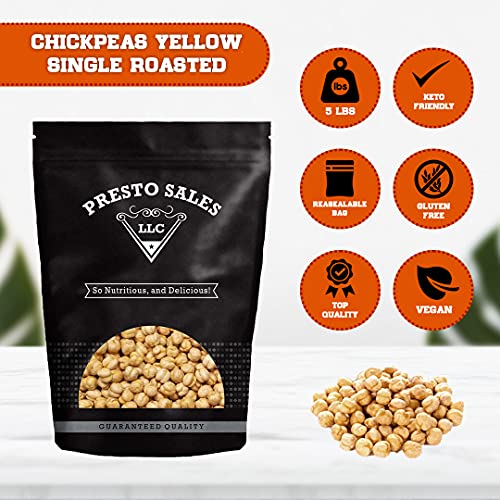 Chickpeas, Yellow single roasted unsalted, Tasty Snack, Plant-Ba...