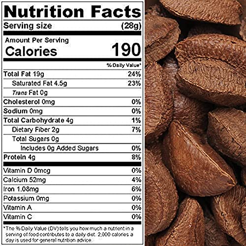 Brazil Nuts, In Shell Polished Large, Raw, Brazil Origin, Keto,