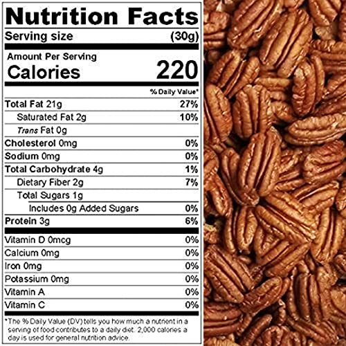 Presto Sales Pecan Halves 16 oz | Raw, USA, Unsalted, Natural | ...