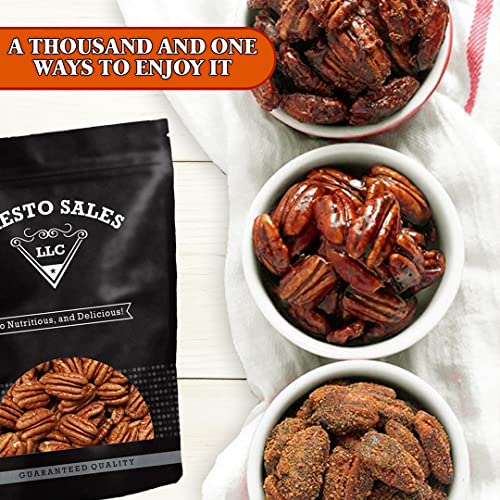 Presto Sales Pecan Halves 16 oz | Raw, USA, Unsalted, Natural | ...