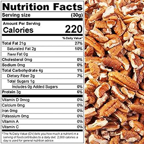 Presto Sales Pecan Large Pieces 32 oz | Raw, Unsalted, Natural |...