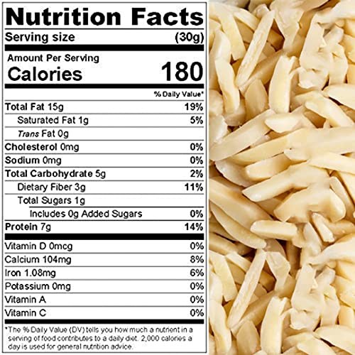 Presto Sales Slivered Almonds Raw, 80 oz | High Protein, Keto | ...