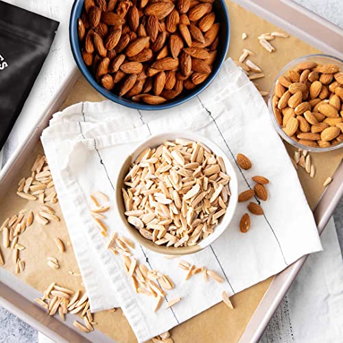 Presto Sales Slivered Dry roasted Unsalted Almonds, 16 oz. | Hig...