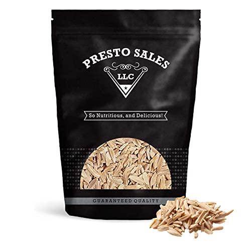 Presto Sales Slivered Dry roasted Unsalted Almonds, 16 oz. | Hig...