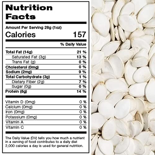 Pumpkin Seeds, Raw In shell Snow white, Oil Free, Healthy Snack,...