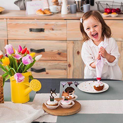 Woodland Cupcake Topper Decorations 48 Pcs - Great For Cake - Fo