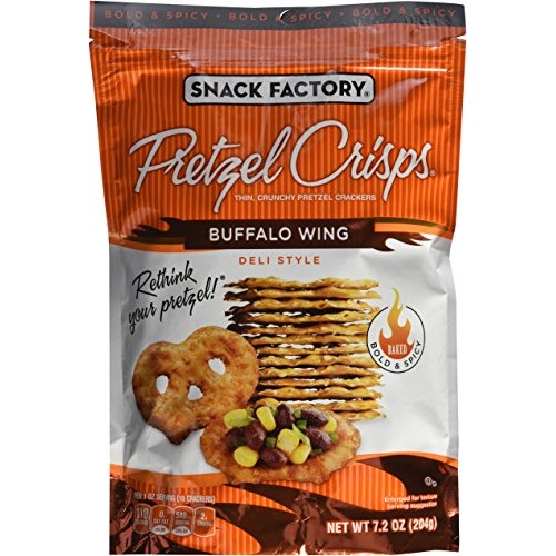 Snack Factory Pretzel Crisp Bfflo Wng 7.2 Oz Pack Of 4