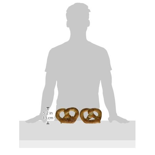 Pretzelhaus Bakery Authentic Bavarian Plain Soft Pretzel, Pack O