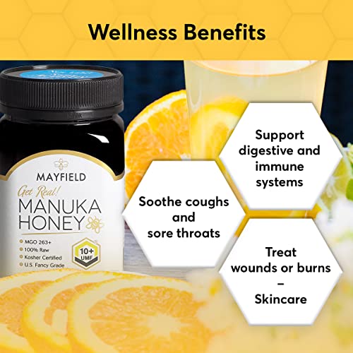 PRI Mayfield Manuka Honey UMF 10+, MGO 263+ New Zealand Raw Mono...