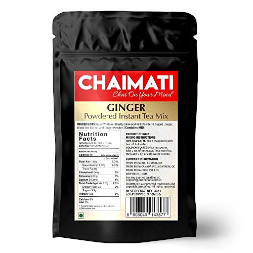 ChaiMati - Ginger Chai Latte - Powdered Instant Tea Premix, 2 Po...