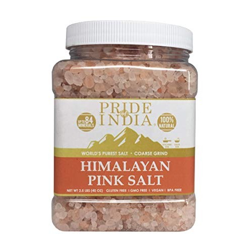 Pride Of India - Pure Himalayan Pink Salt - Enriched W/ 84+ Natu