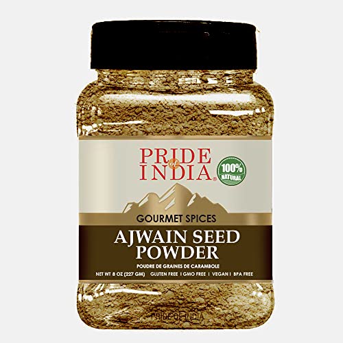 Pride Of India- Organic Ajwain Powder- 16 Oz 454Gm- Authentic