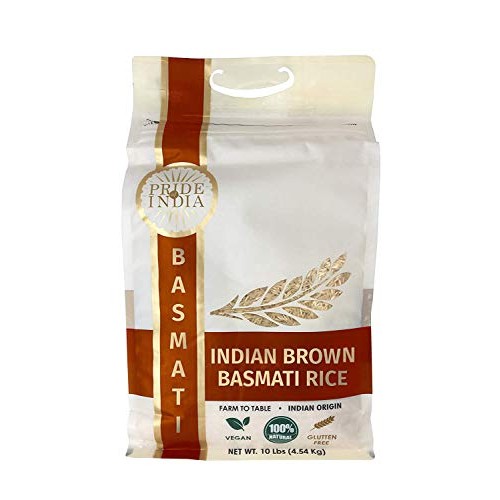 Pride Of India - Extra Long Indian Premium Brown Basmati Rice, 1