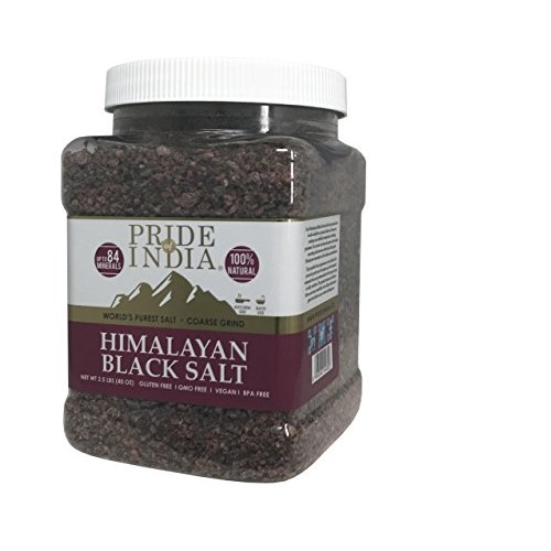 Pride Of India - Himalayan Black Rock Salt - Coarse Grind, 2.2 P