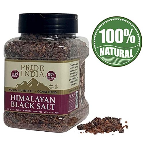 Pride Of India - Himalayan Black Salt - Coarse Grind, 1 Pound 1