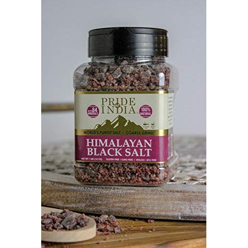 Pride Of India - Himalayan Black Salt - Coarse Grind, 1 Pound 1