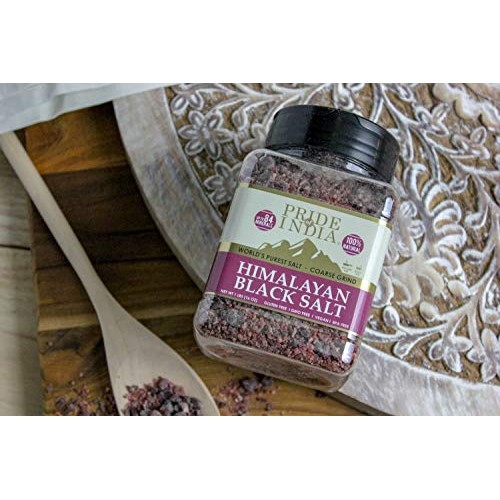 Pride Of India - Himalayan Black Salt - Coarse Grind, 1 Pound 1