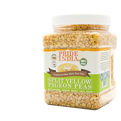 Pride Of India - Indian Split Yellow Pigeon Peas - Protein &Amp; Fib